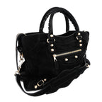 Balenciaga Giant 12 Gold City Black Suede 2-Way 281770 D94JG 1000