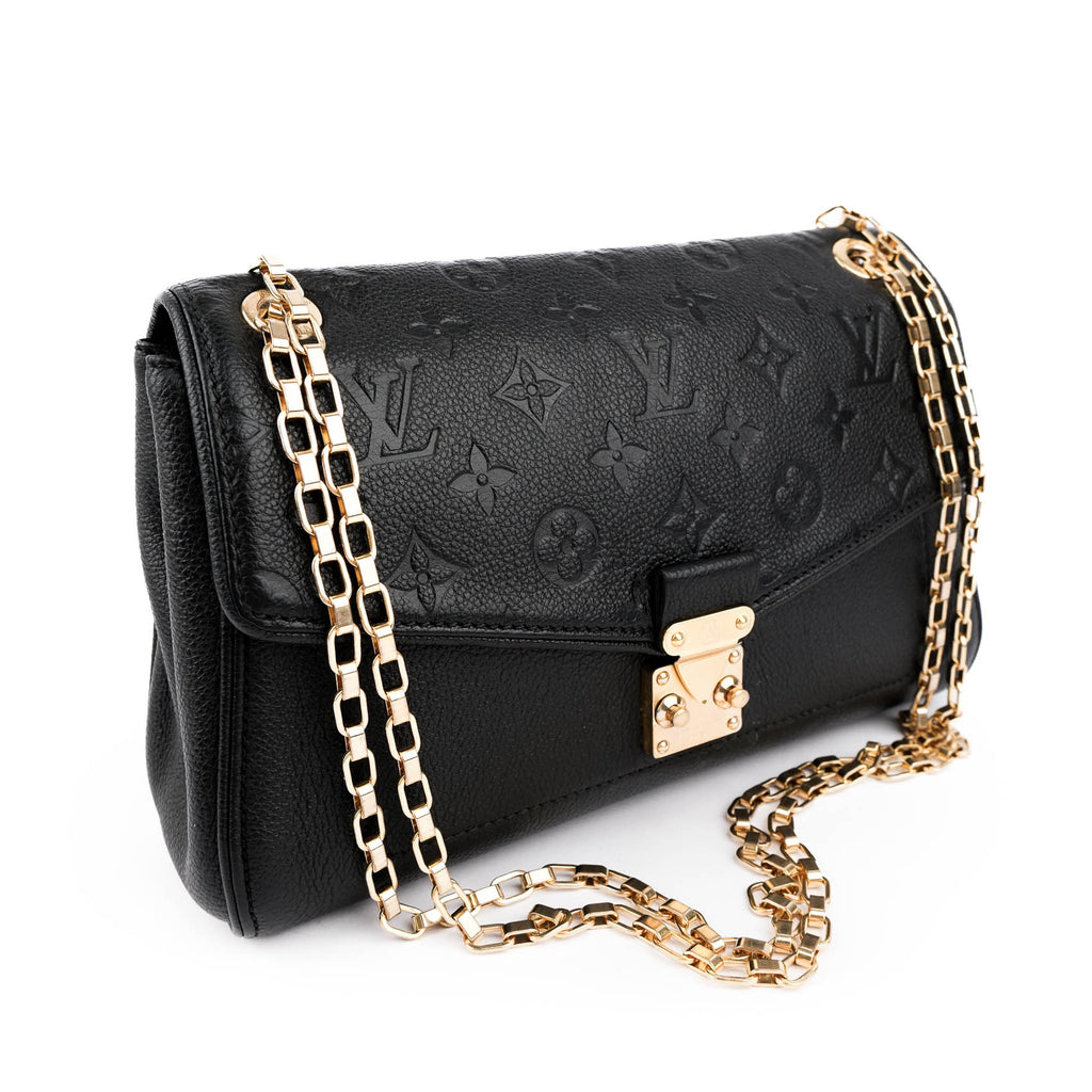 Louis Vuitton Saint Germain PM Monogram Empreinte Noir Black Leather Chain Shoulder Bag M48931
