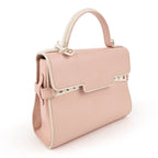 Delvaux Tempête Mini Calfskin Leather 2-Way Handbag (Light Pink / Bicolor)