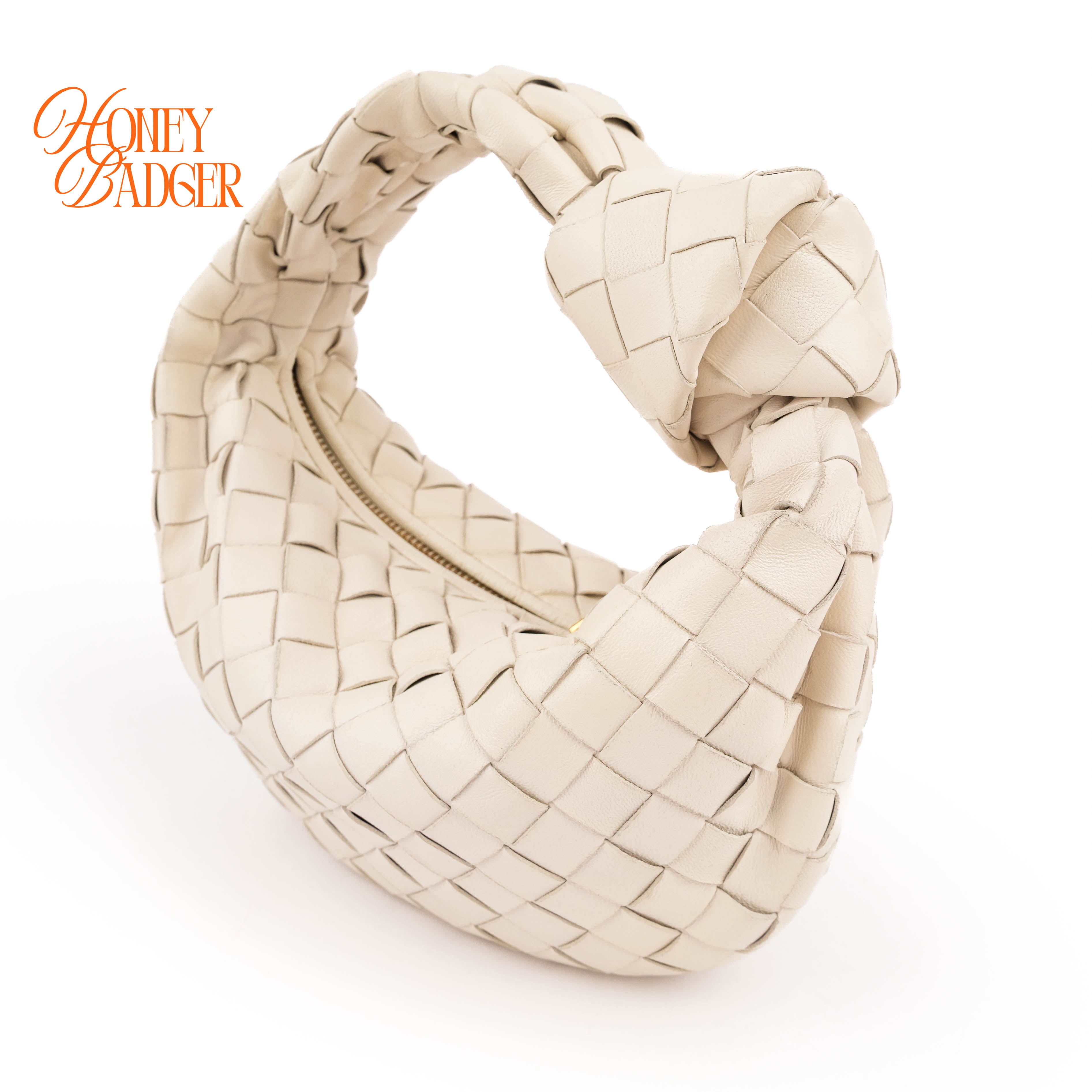 Bottega Veneta Intrecciato Nappa Mini Jodie - White