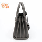 Saint Laurent Sac de Jour Nano Smooth Calfskin Urban Grey Bronze Hardware Rank A