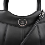 Gucci Petit GG Large Black Leather 2Way Handbag 745918 Rank A