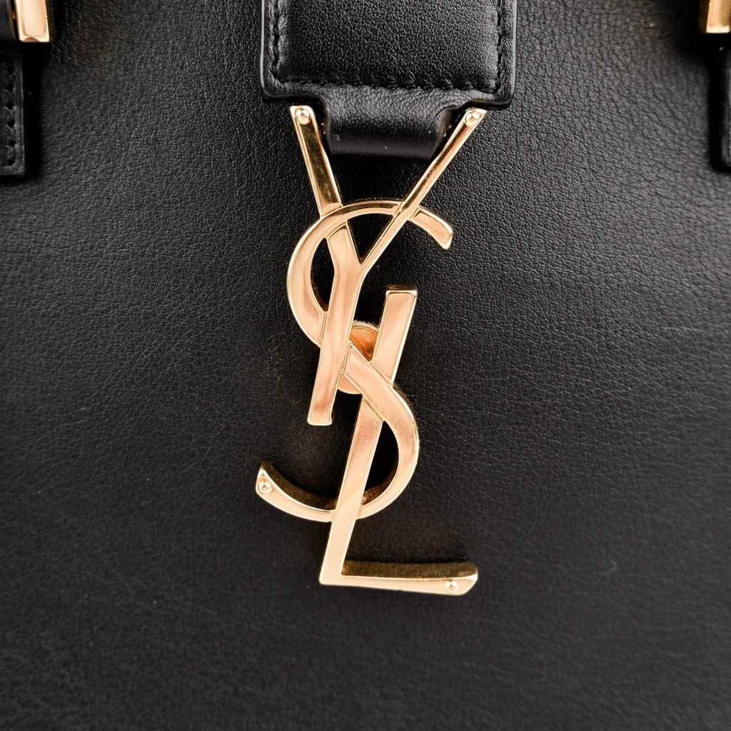 Saint Laurent Cabas Y Baby Smooth Leather Black Rank A