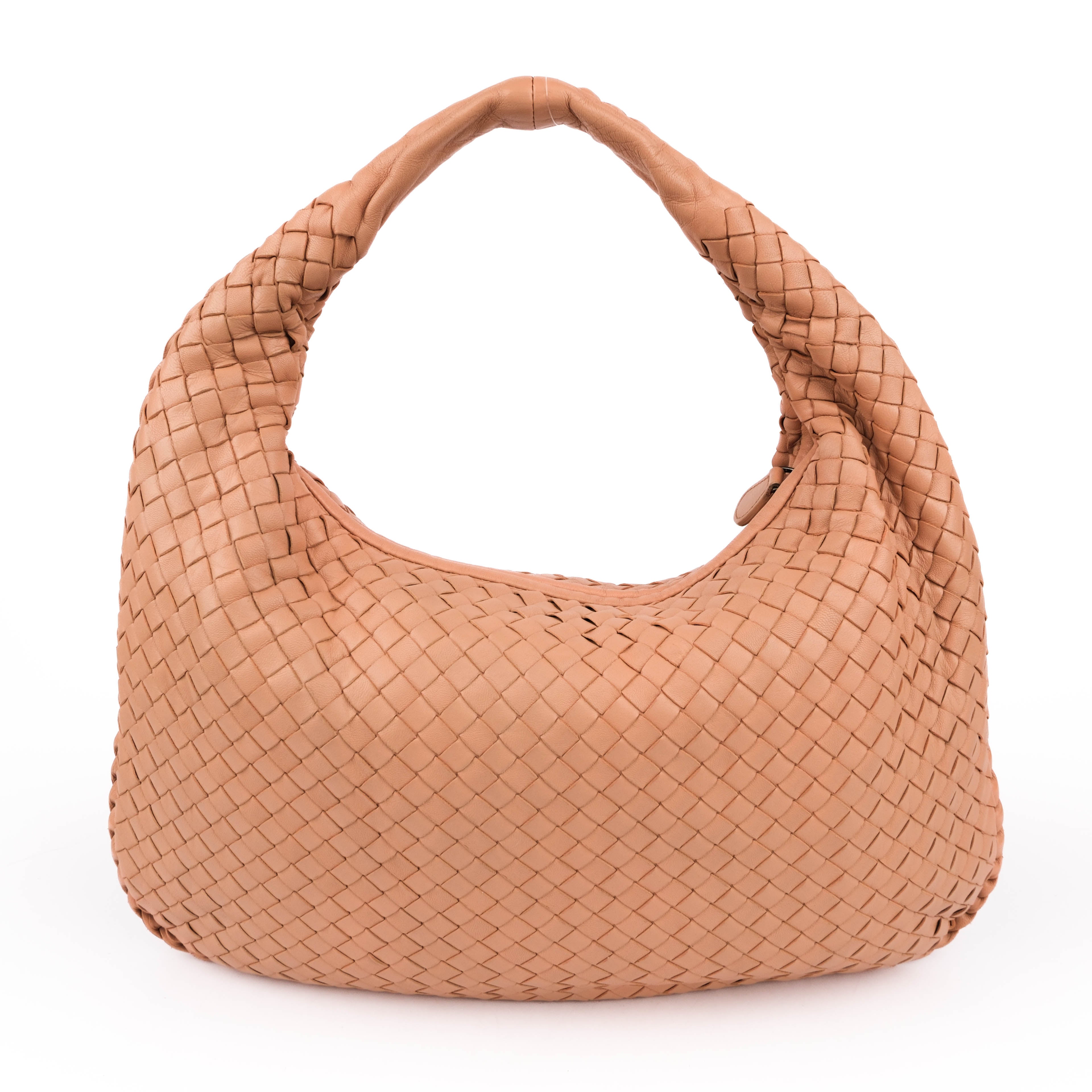 Bottega Veneta Medium Intrecciato Nappa Veneta Hobo Bag - Dusty Rose