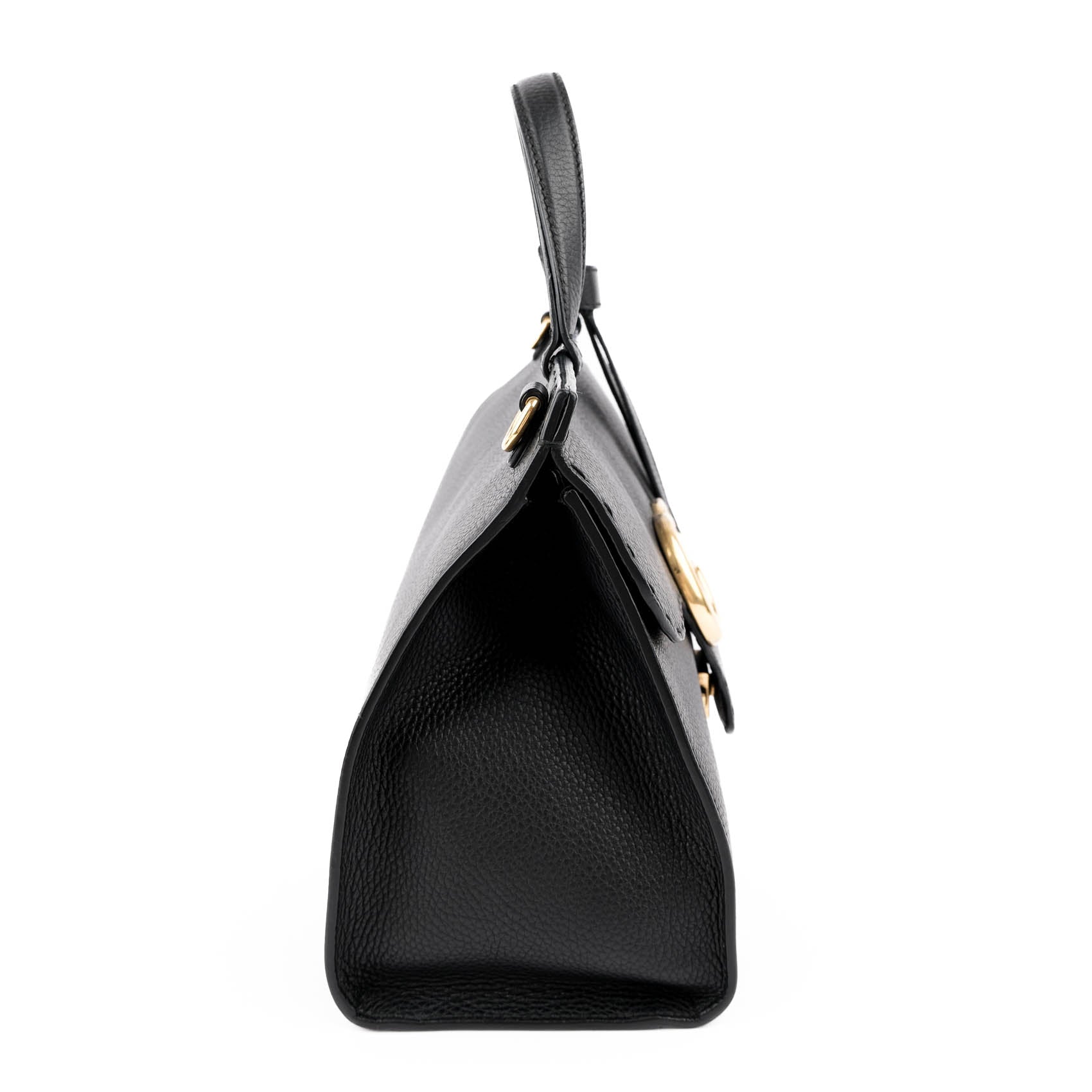 Gucci GG Marmont Pebbled Leather Top Handle Bag