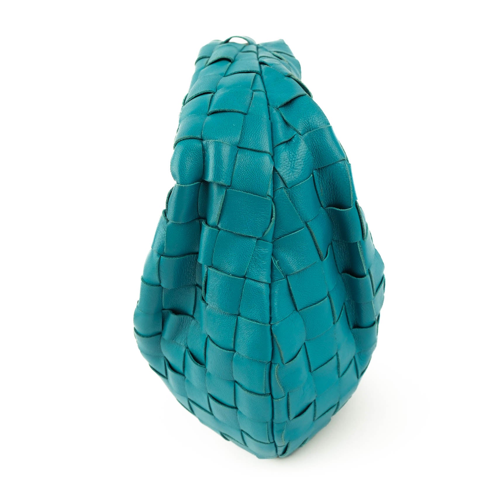 Bottega Veneta Mini Jodie Intrecciato Leather Handbag – Blue