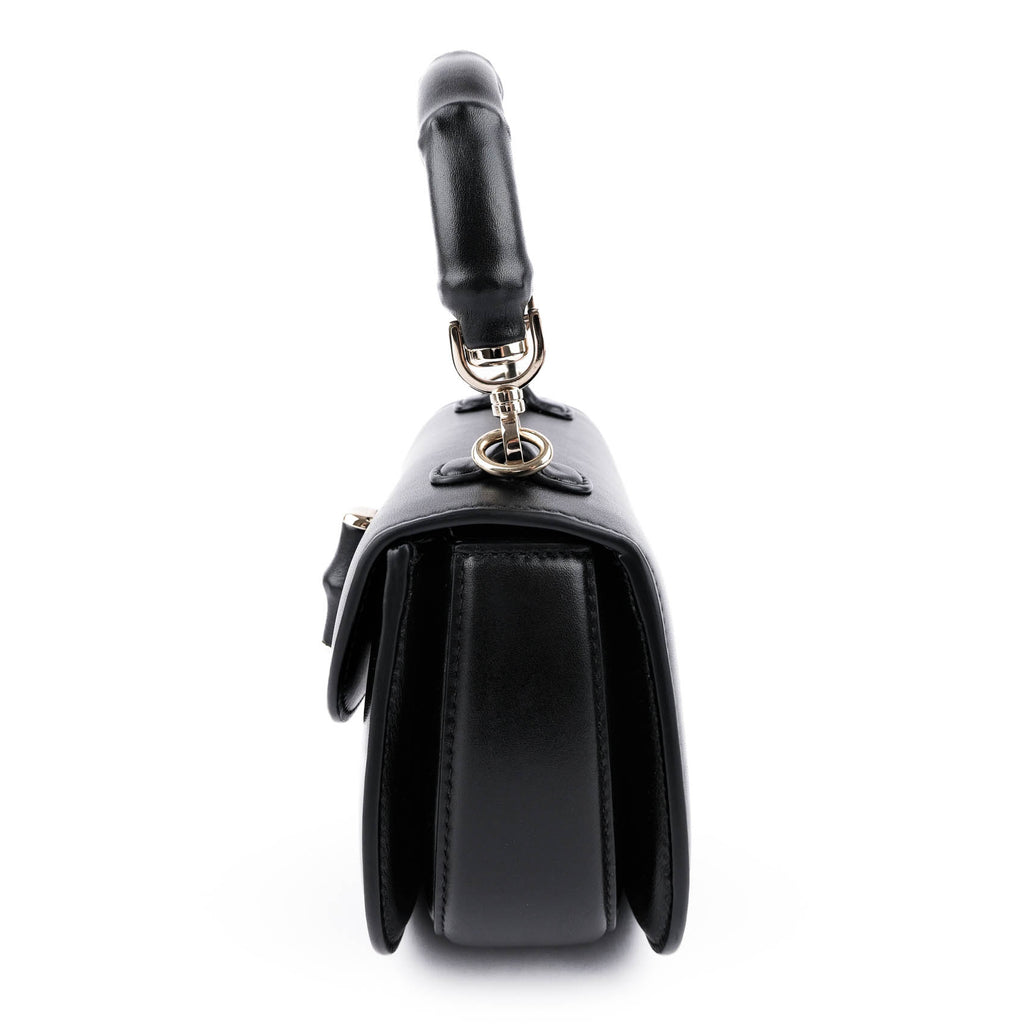 Gucci Bamboo 1947 Mini Top Handle Black Bag