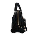 Balenciaga Giant 12 Gold City Black Suede 2-Way 281770 D94JG 1000