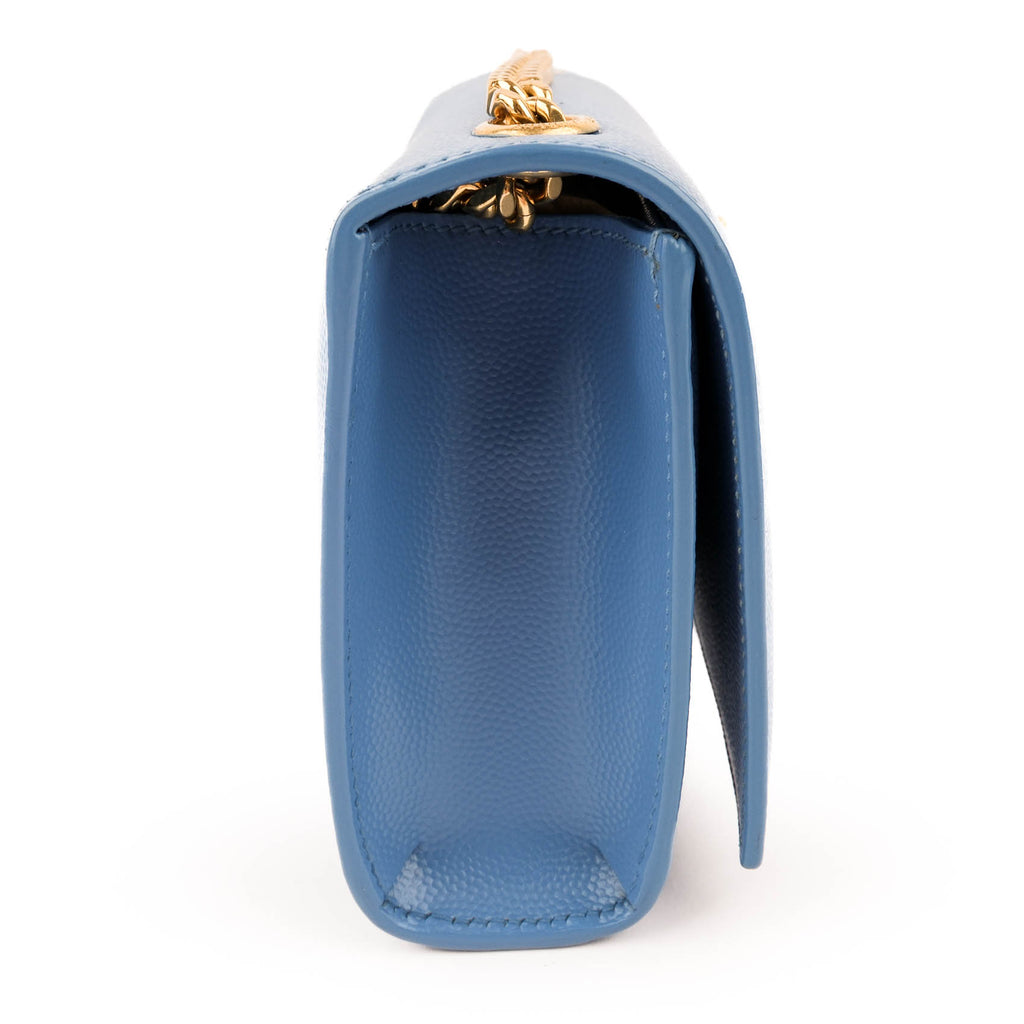 Saint Laurent Monogram Kate Mini Leather Shoulder Bag - Royal Blue