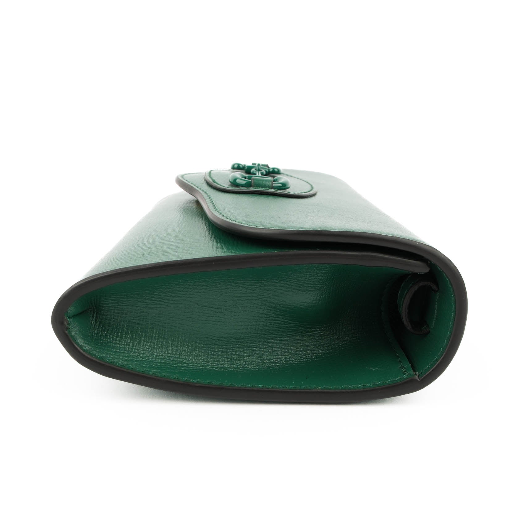 Gucci Horsebit 1955 Mini Shoulder Bag Green Leather with Web Strap 724713