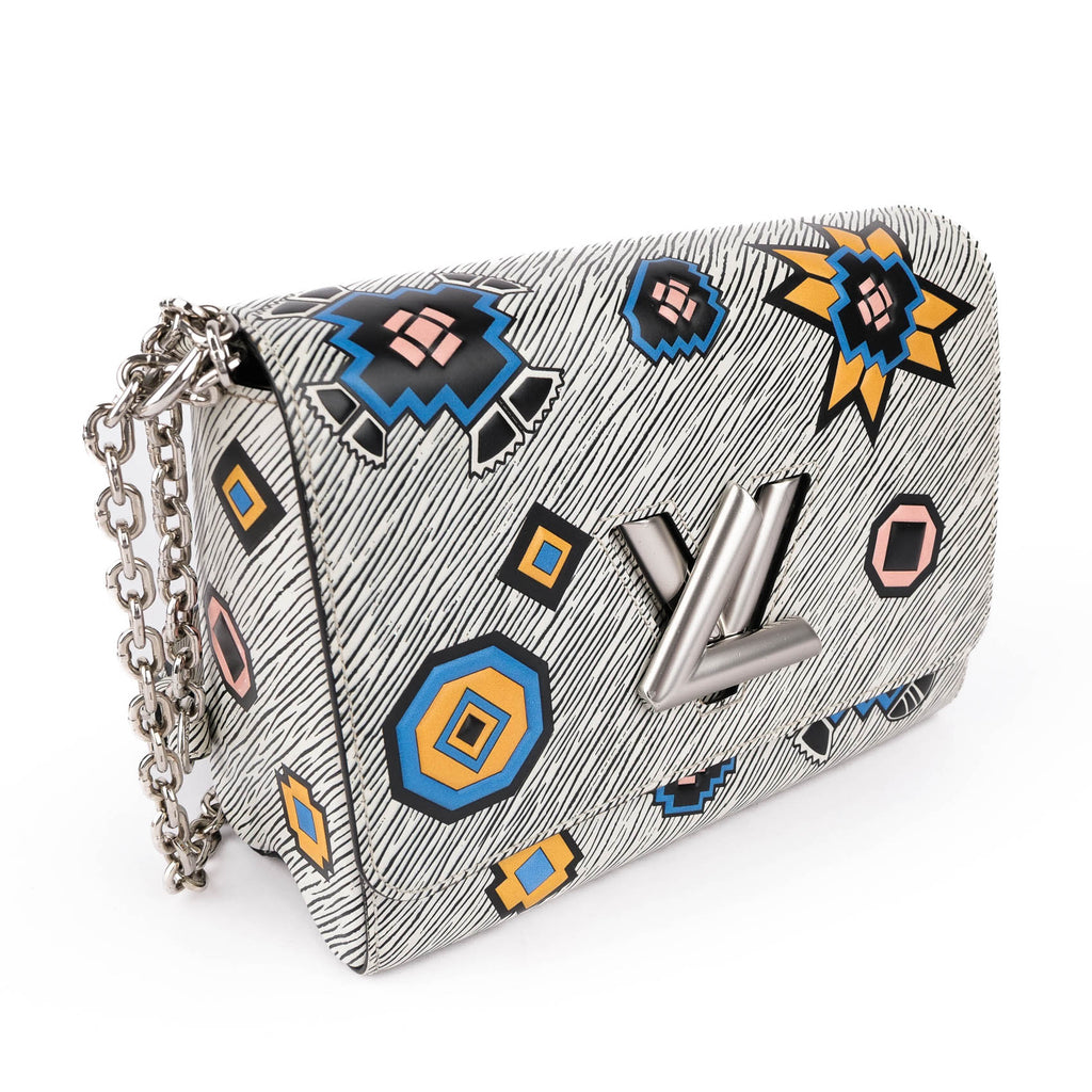 Louis Vuitton Twist MM White Multicolor Epi Tribal Mask FW15 M50122