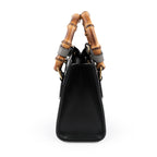 Gucci Diana Mini Handbag - Black Leather with Bamboo Handles