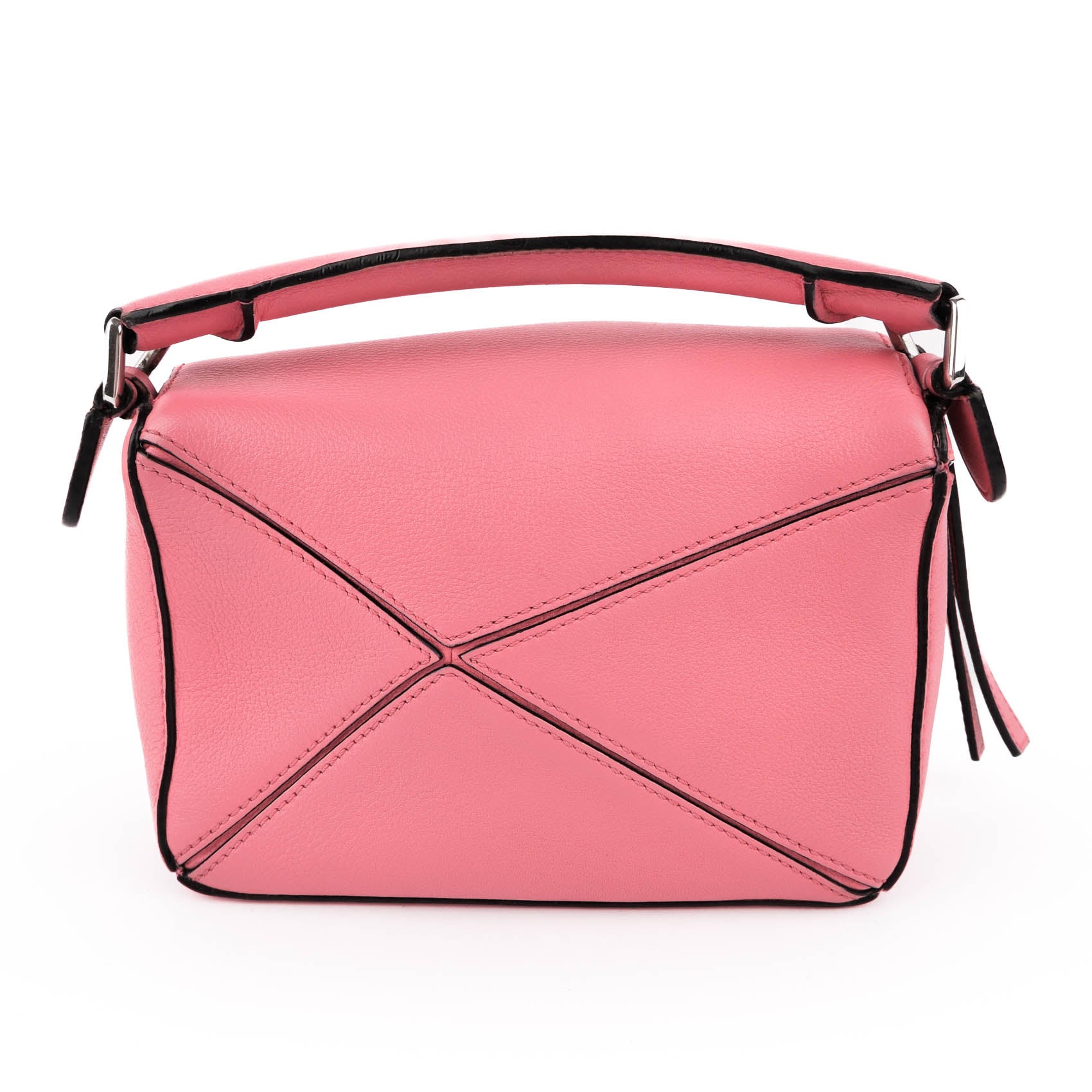 LOEWE Mini Puzzle Bag in Classic Calfskin - Pink