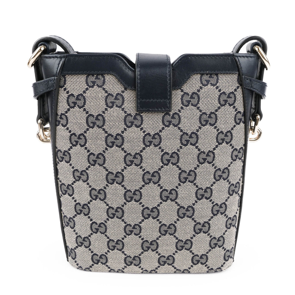 Gucci Ophidia Mini GG Supreme Bucket Bag - Beige & Blue