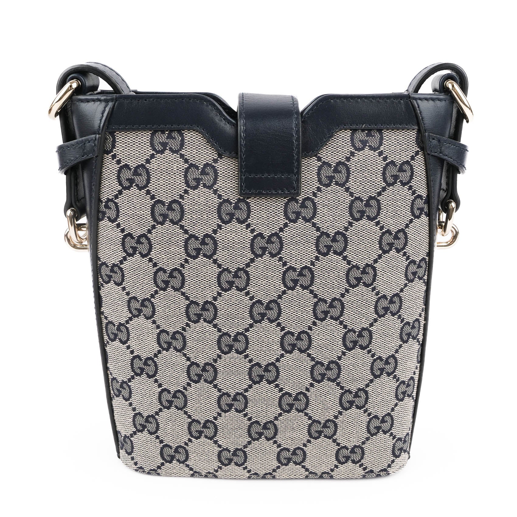 Gucci Ophidia Mini GG Supreme Bucket Bag - Beige & Blue