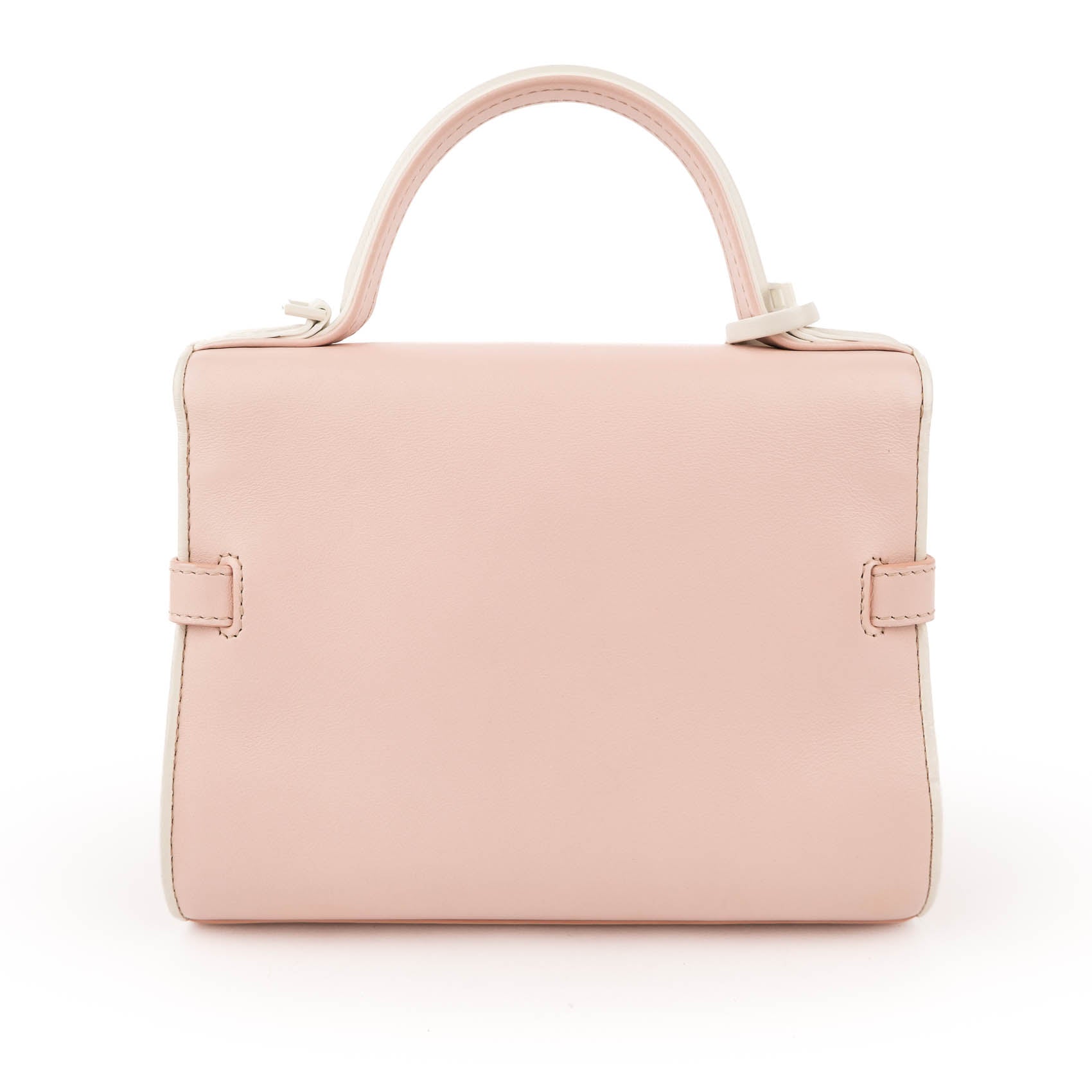 Delvaux Tempête Mini Calfskin Leather 2-Way Handbag (Light Pink / Bicolor)