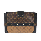 Louis Vuitton Reverse Monogram Trunk Clutch Crossbody Bag