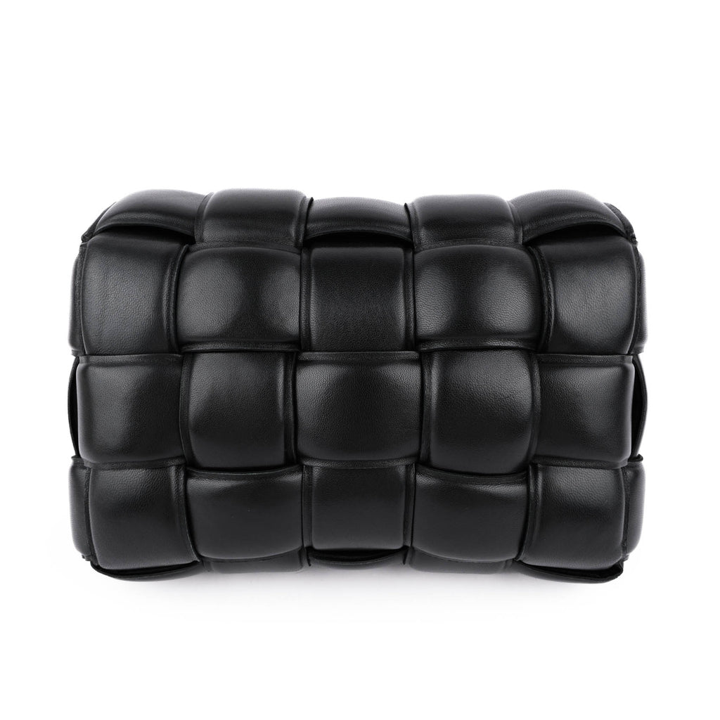 Bottega Veneta Black Padded Cassette Shoulder Bag
