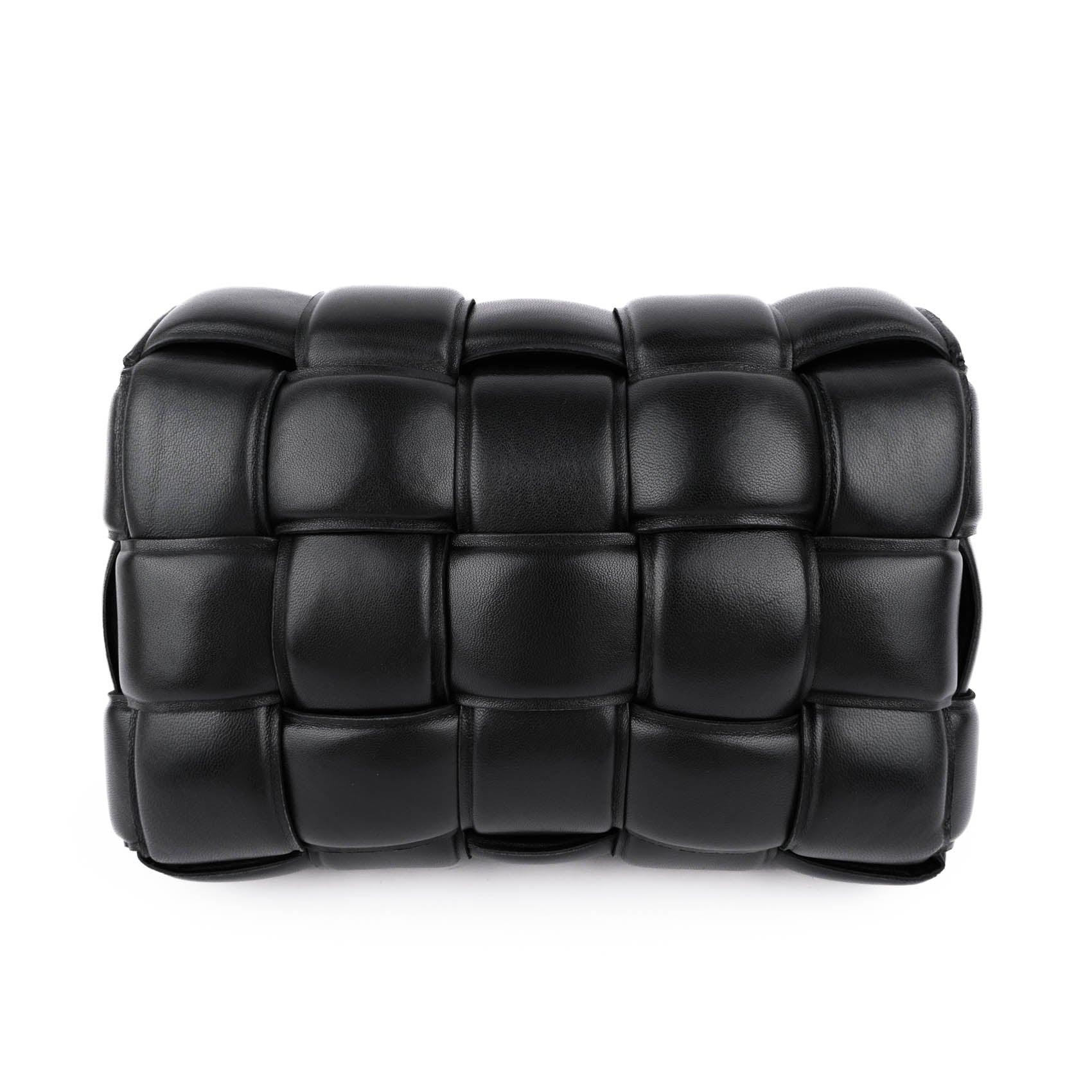 Bottega Veneta Black Padded Cassette Shoulder Bag