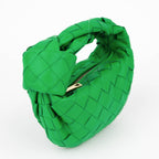 Bottega Veneta Mini Jodie Intrecciato Leather Handbag – Green
