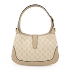 Gucci Jackie 1961 Medium GG Canvas Beige Ivory Gold Hardware Rank S