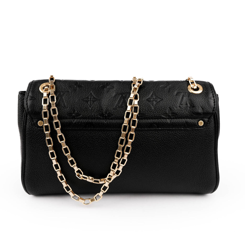Louis Vuitton Saint Germain PM Monogram Empreinte Noir Black Leather Chain Shoulder Bag M48931