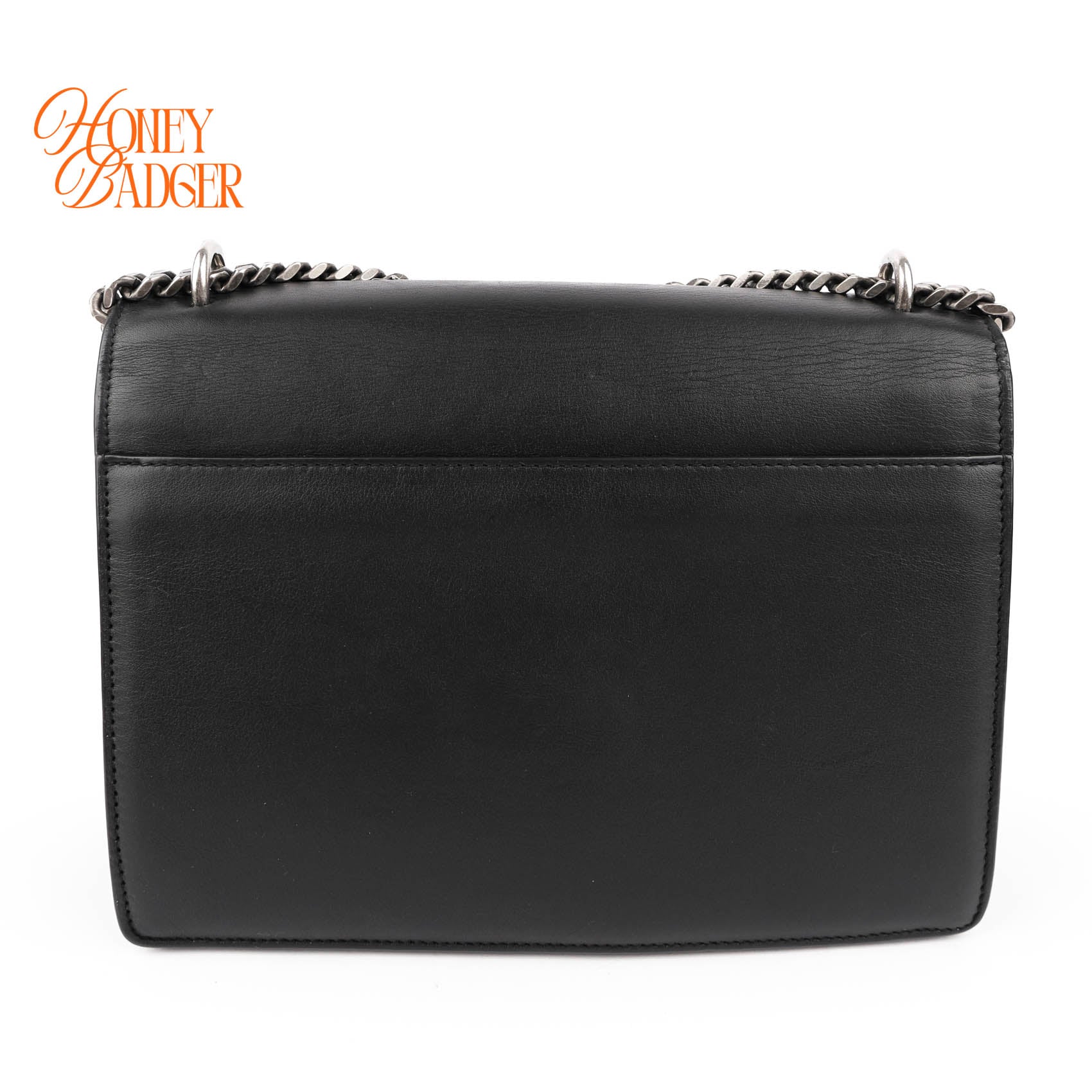 Saint Laurent Medium Sunset Bag with Heart & Star Studs - Black/Silver