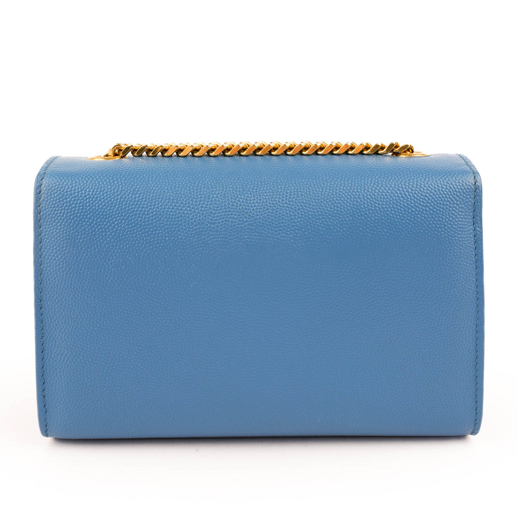 Saint Laurent Monogram Kate Mini Leather Shoulder Bag - Royal Blue
