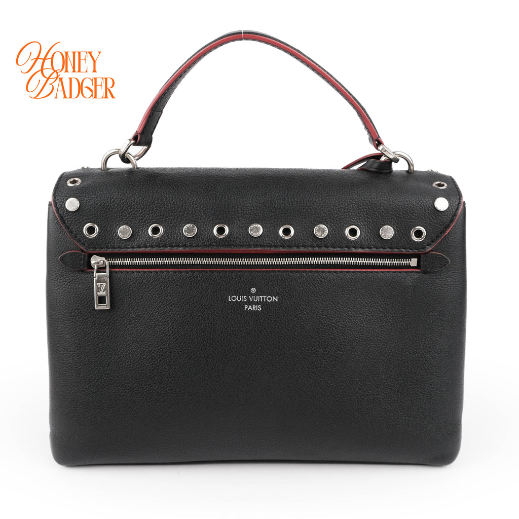 Louis Vuitton Lockme II BB Studs Calfskin Black 2WAY Shoulder Bag M53507 RFID
