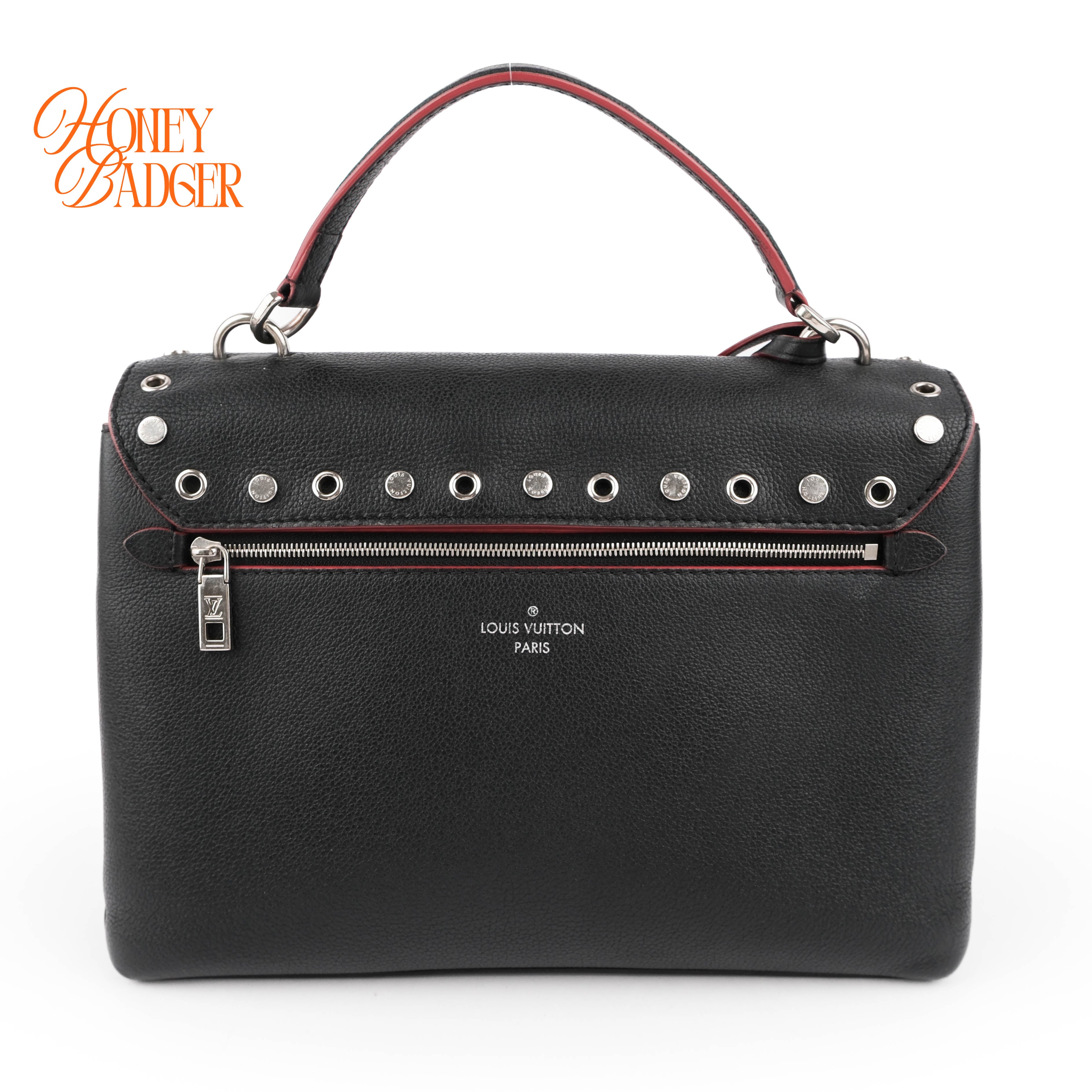 Louis Vuitton Lockme II BB Studs Calfskin Black 2WAY Shoulder Bag M53507 RFID