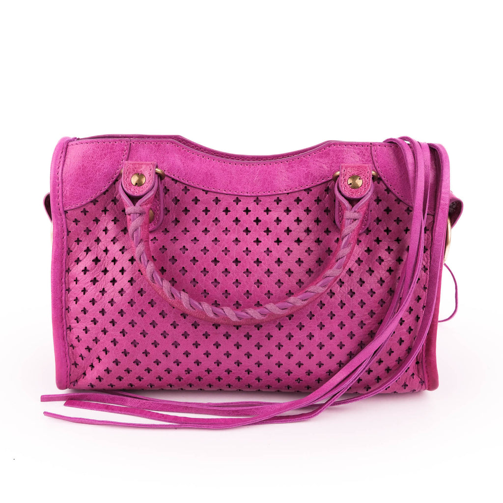 Balenciaga Classic City Mini Pink Leather 2Way Shoulder Handbag