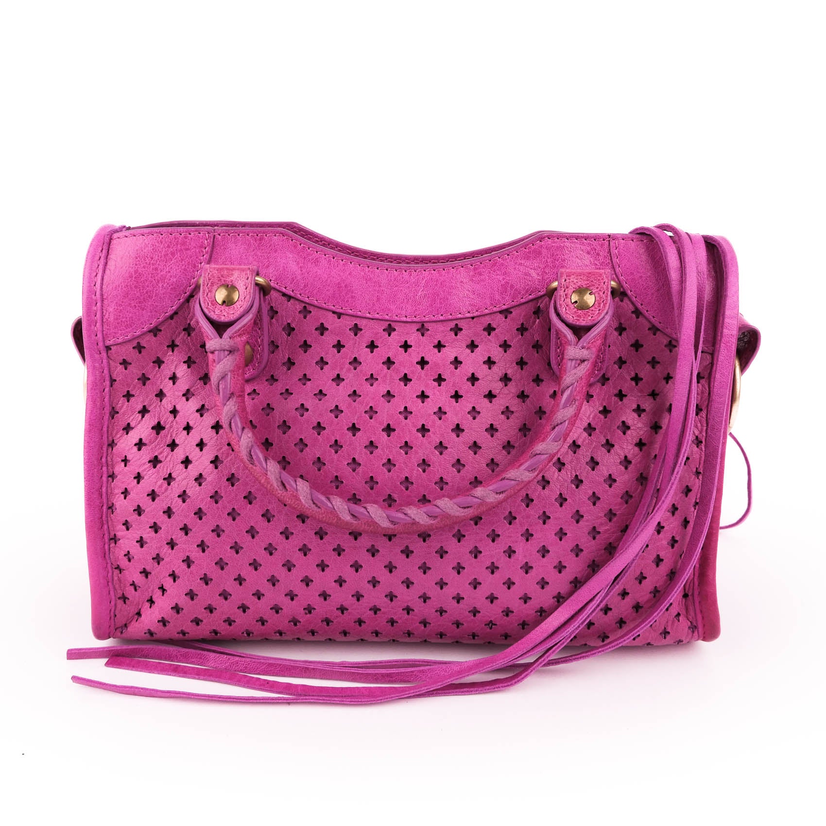 Balenciaga Classic City Mini Pink Leather 2Way Shoulder Handbag