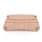 Gucci Horsebit 1955 Small Chain Shoulder Bag Quilted Leather Beige Silver Hardware