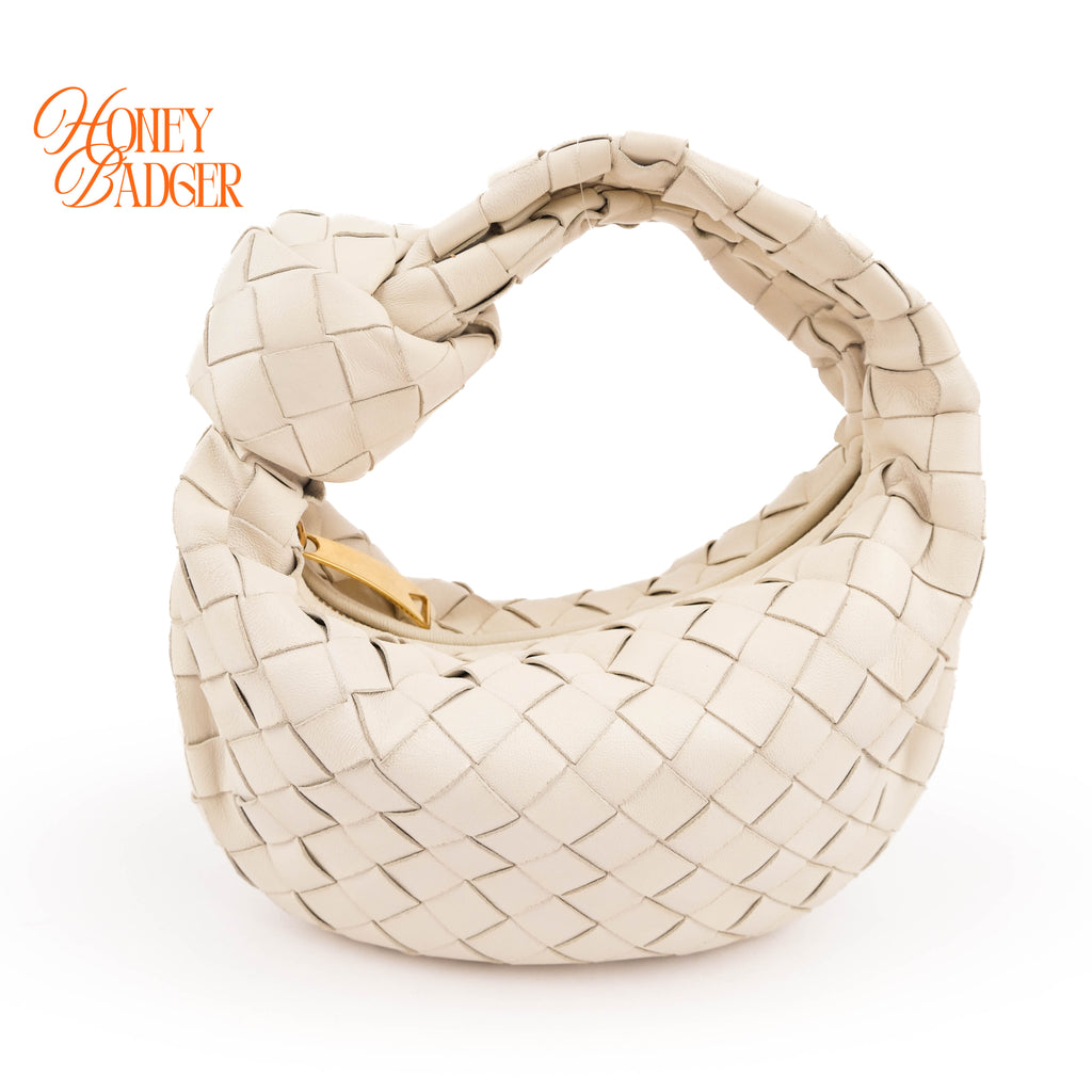 Bottega Veneta Intrecciato Nappa Mini Jodie - White