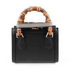 Gucci Diana Mini Handbag - Black Leather with Bamboo Handles