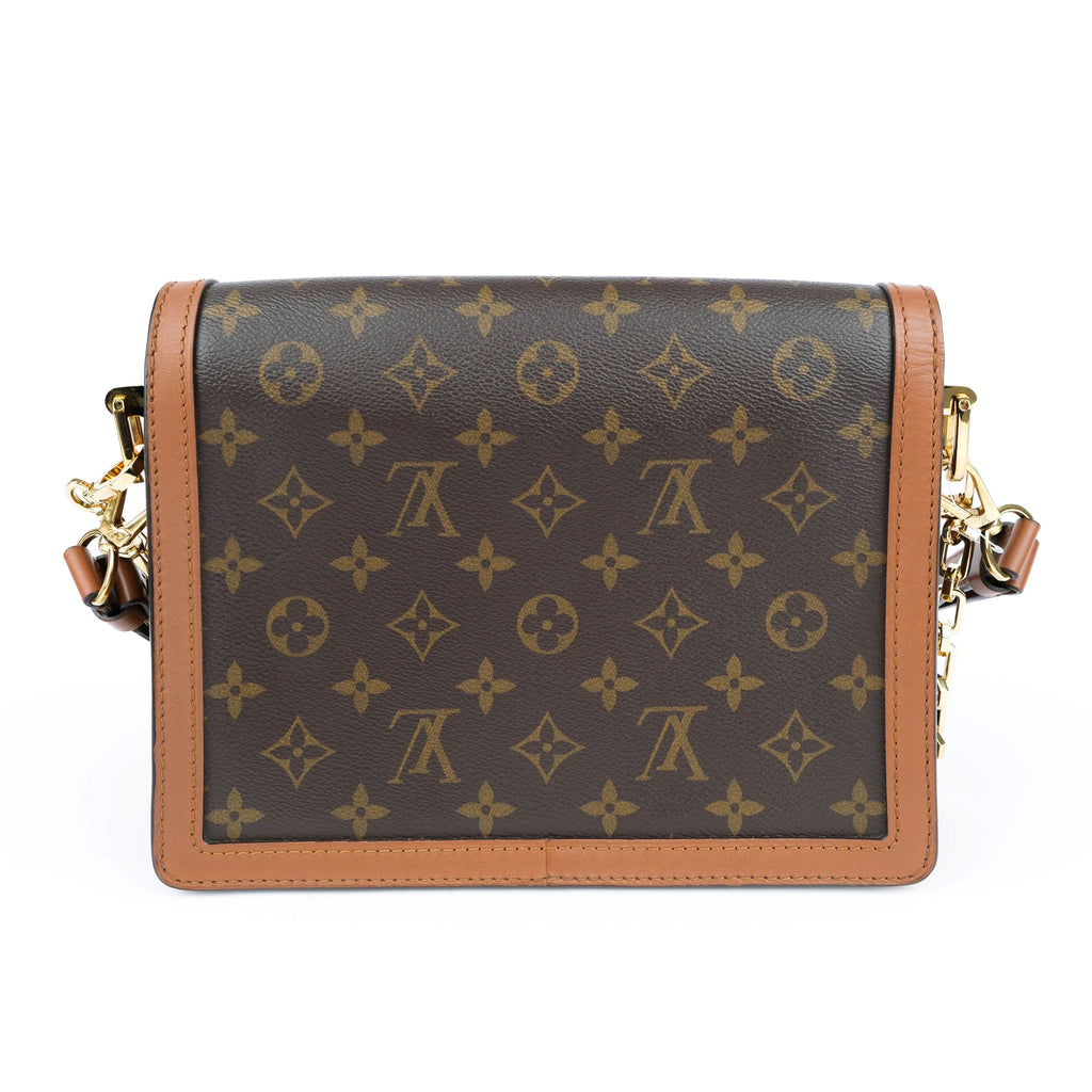 Louis Vuitton Dauphine MM Monogram Reverse Canvas Brown Crossbody Bag - M44391