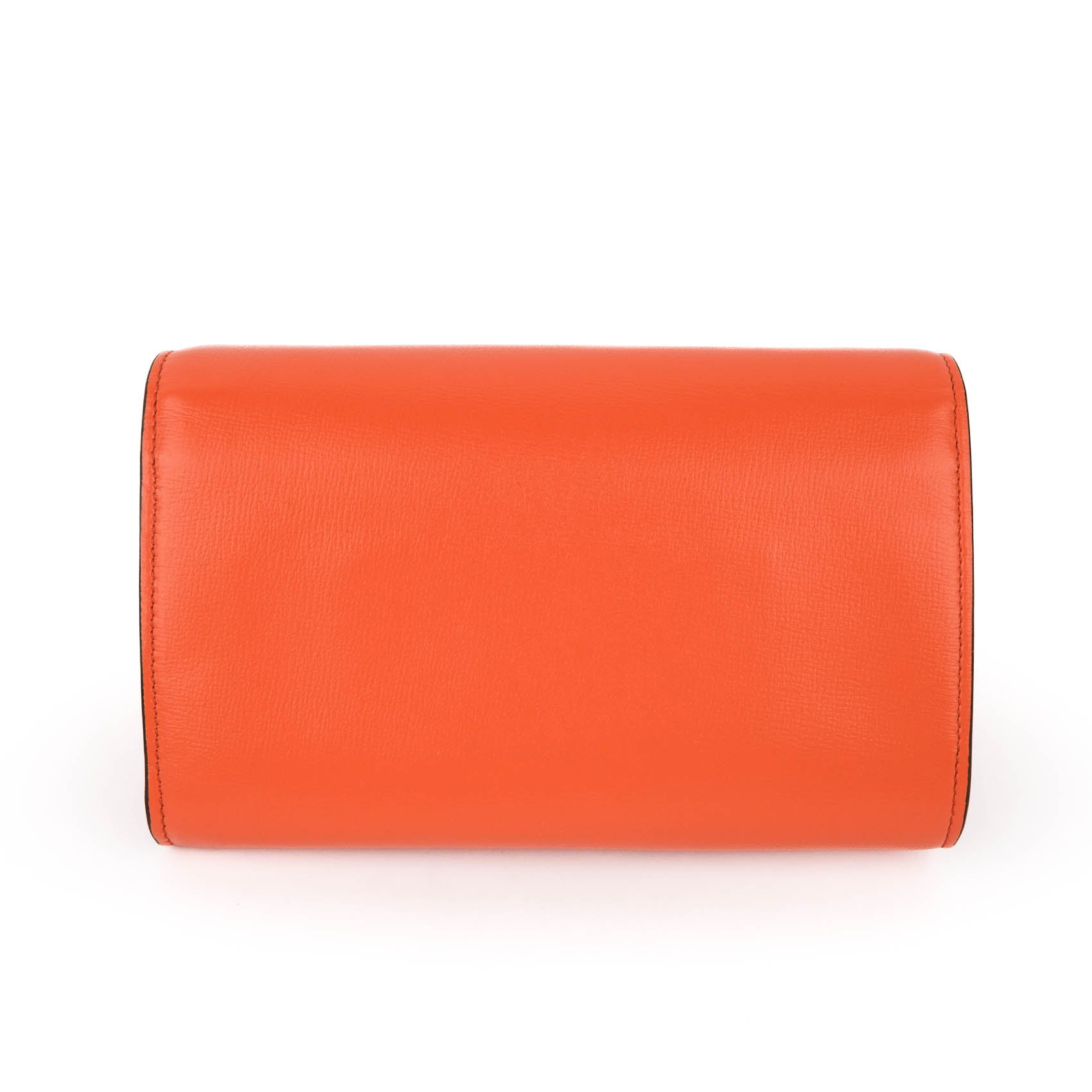 GUCCI Horsebit Mini Shoulder Bag Orange Leather Monochrome 2-Way