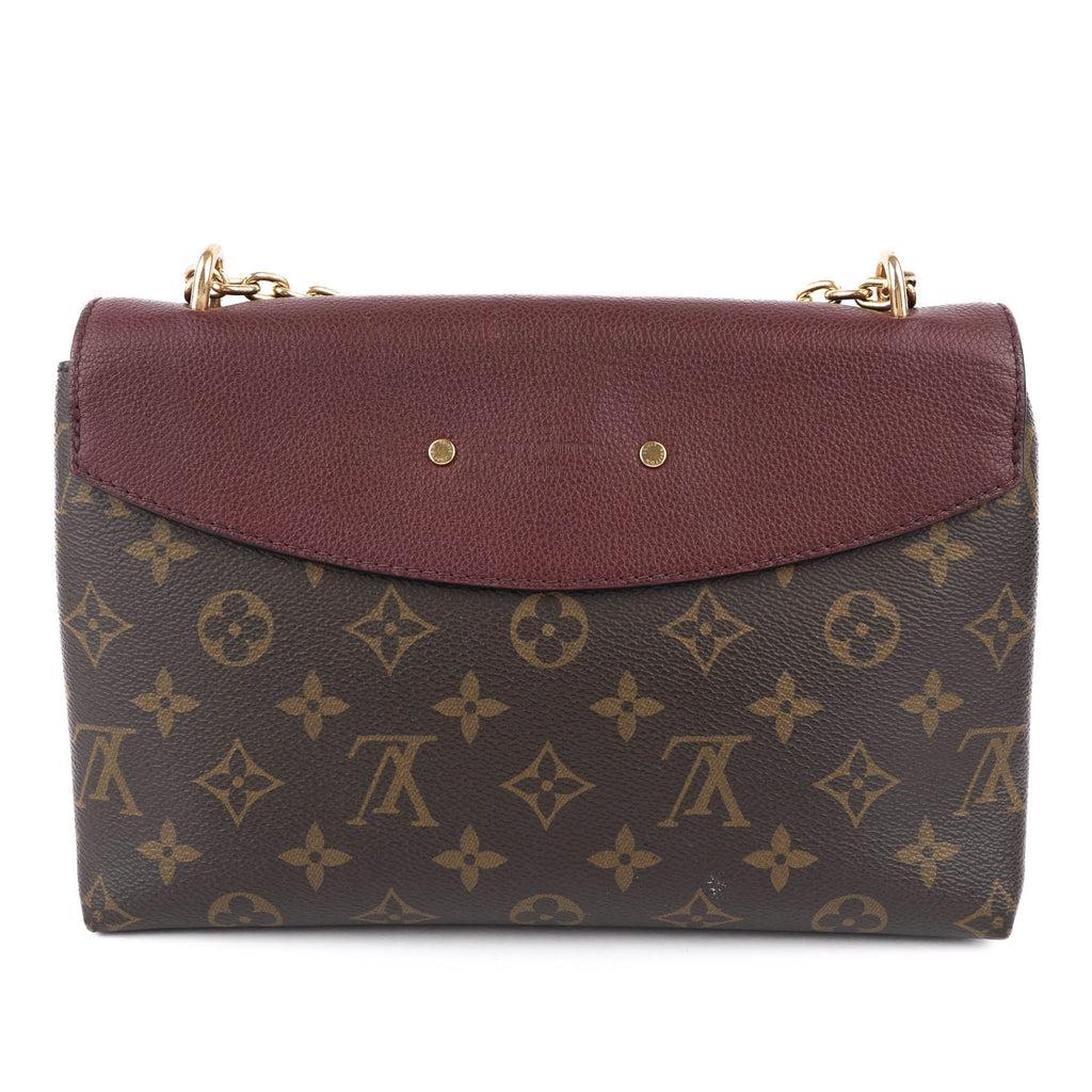 Louis Vuitton Saint Placide Monogram Canvas and Grain Leather in Bordeaux M43715