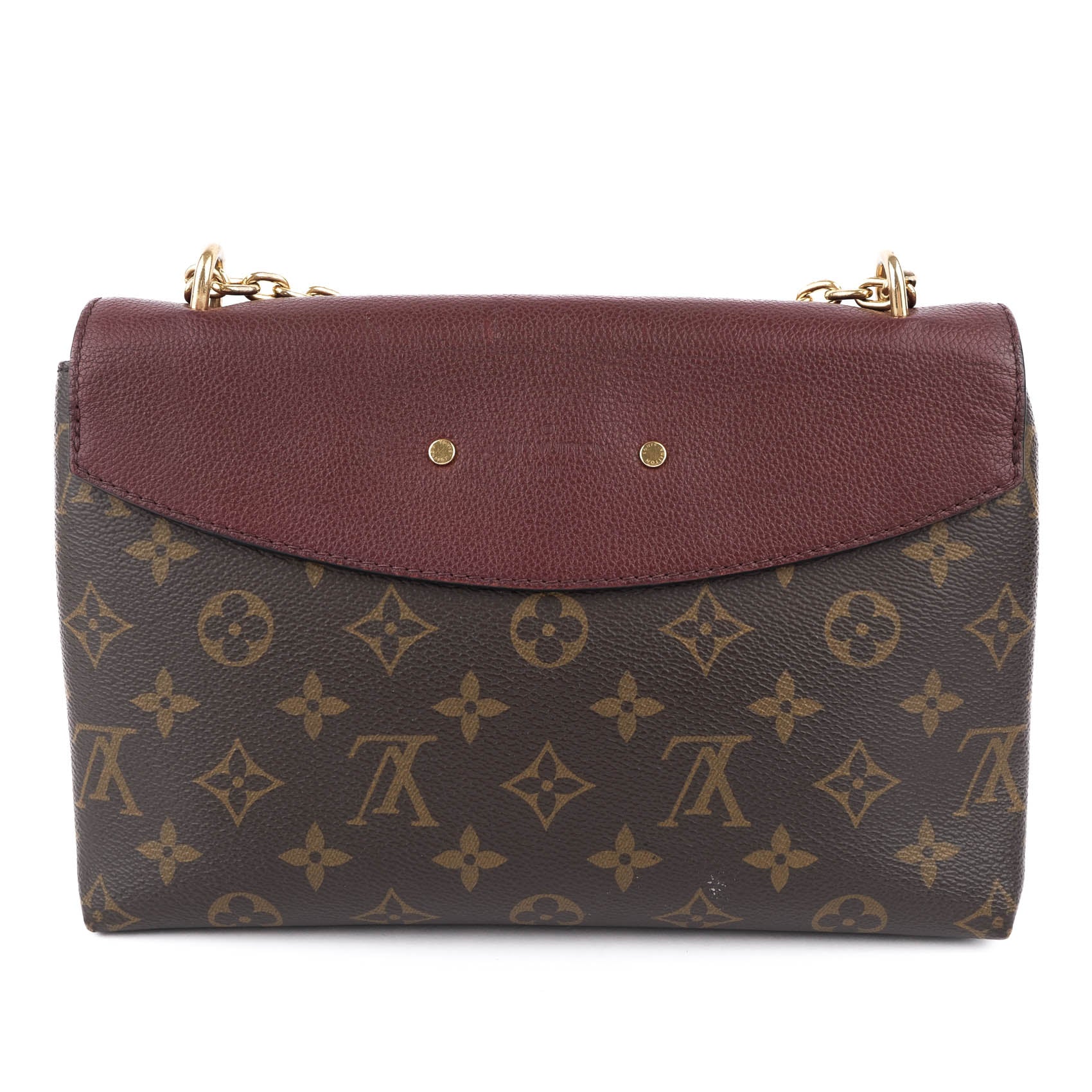 Louis Vuitton Saint Placide Monogram Canvas and Grain Leather in Bordeaux
