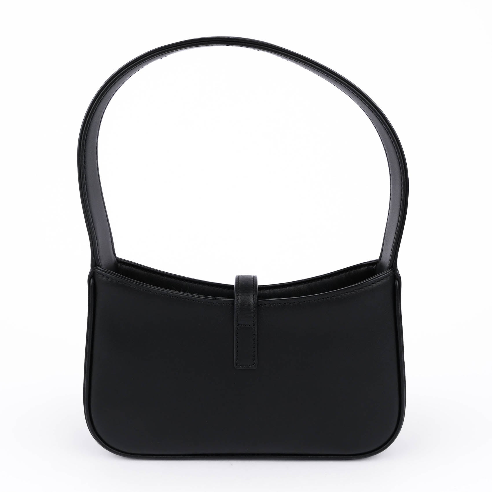 Saint Laurent Le 5 à 7 Small Hobo Bag Smooth Leather Black Gold Hardware 710318