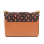 Louis Vuitton Catgram Twist MM Shoulder Bag Monogram Canvas Brown M44408