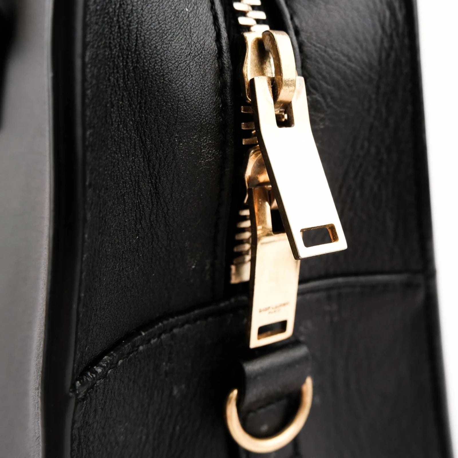 Saint Laurent Cabas Y Baby Smooth Leather Black Rank A