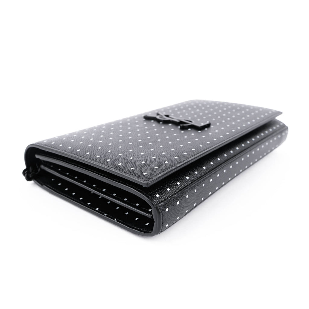 Saint Laurent Kate Medium in Polka Dot Printed Grain de Poudre Leather