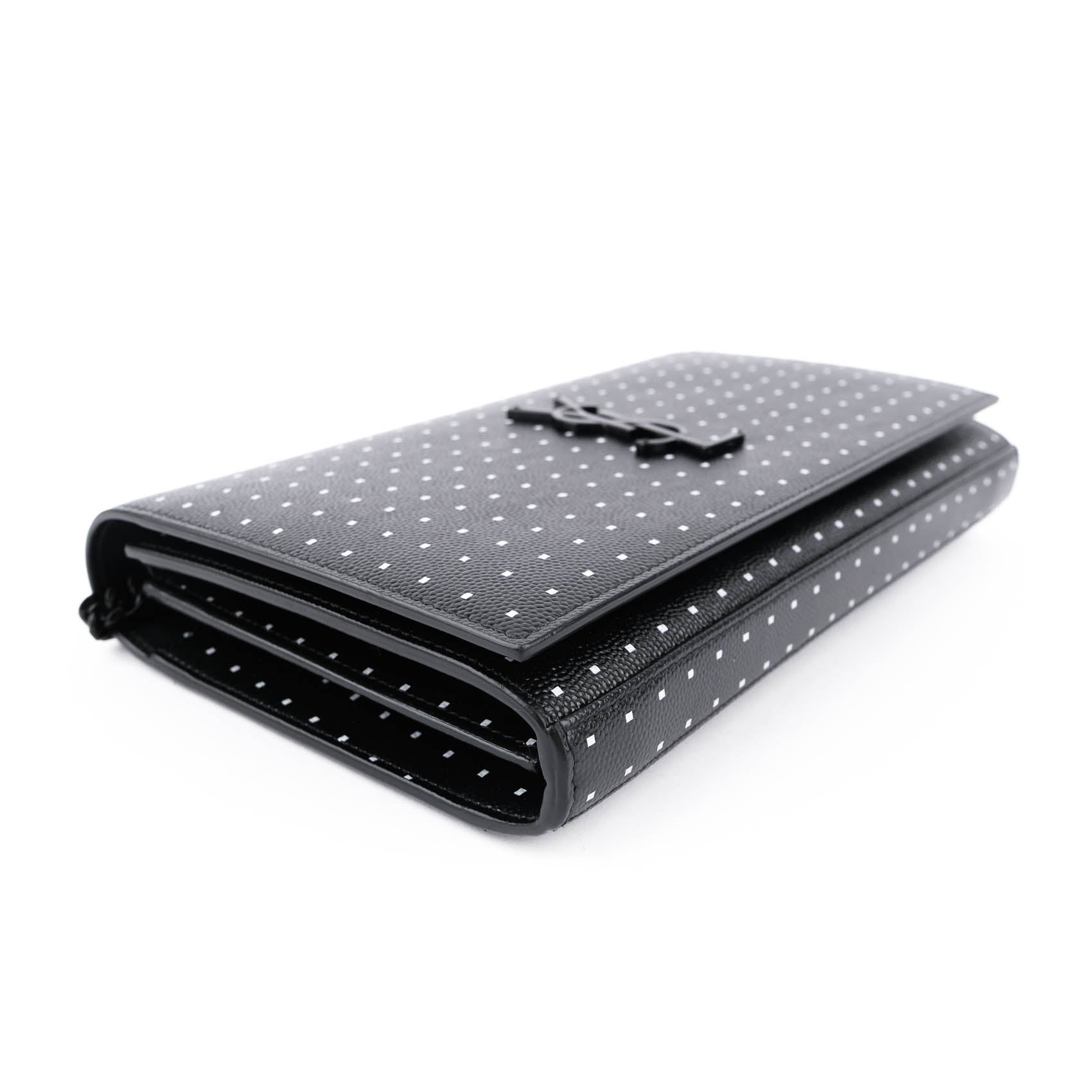 Saint Laurent Kate Medium in Polka Dot Printed Grain de Poudre Leather