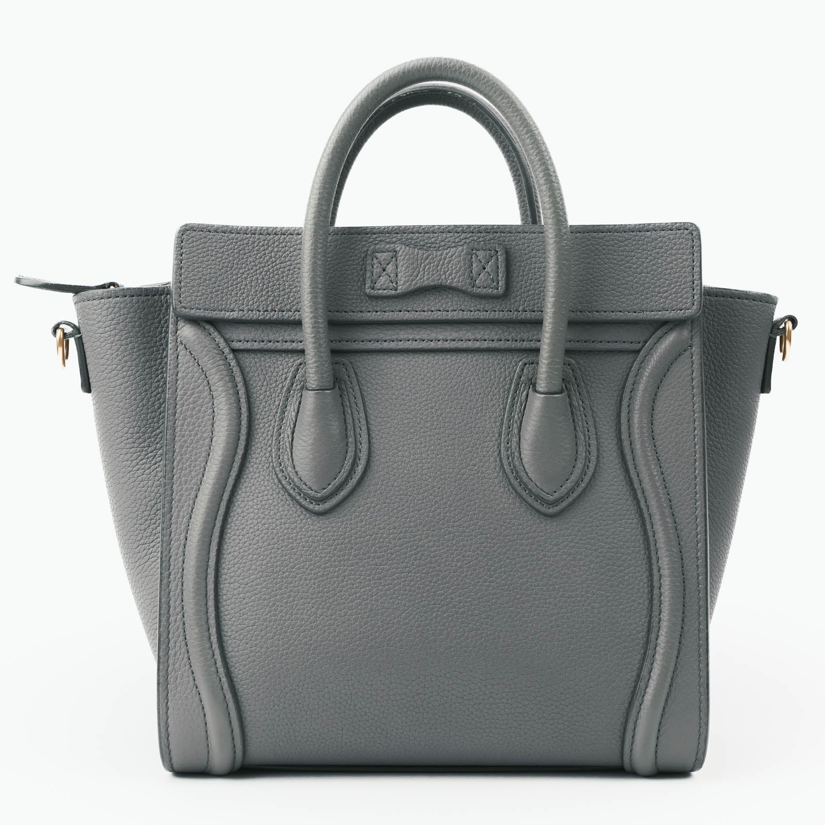 Celine Nano Luggage Bag in Drummed Calfskin
