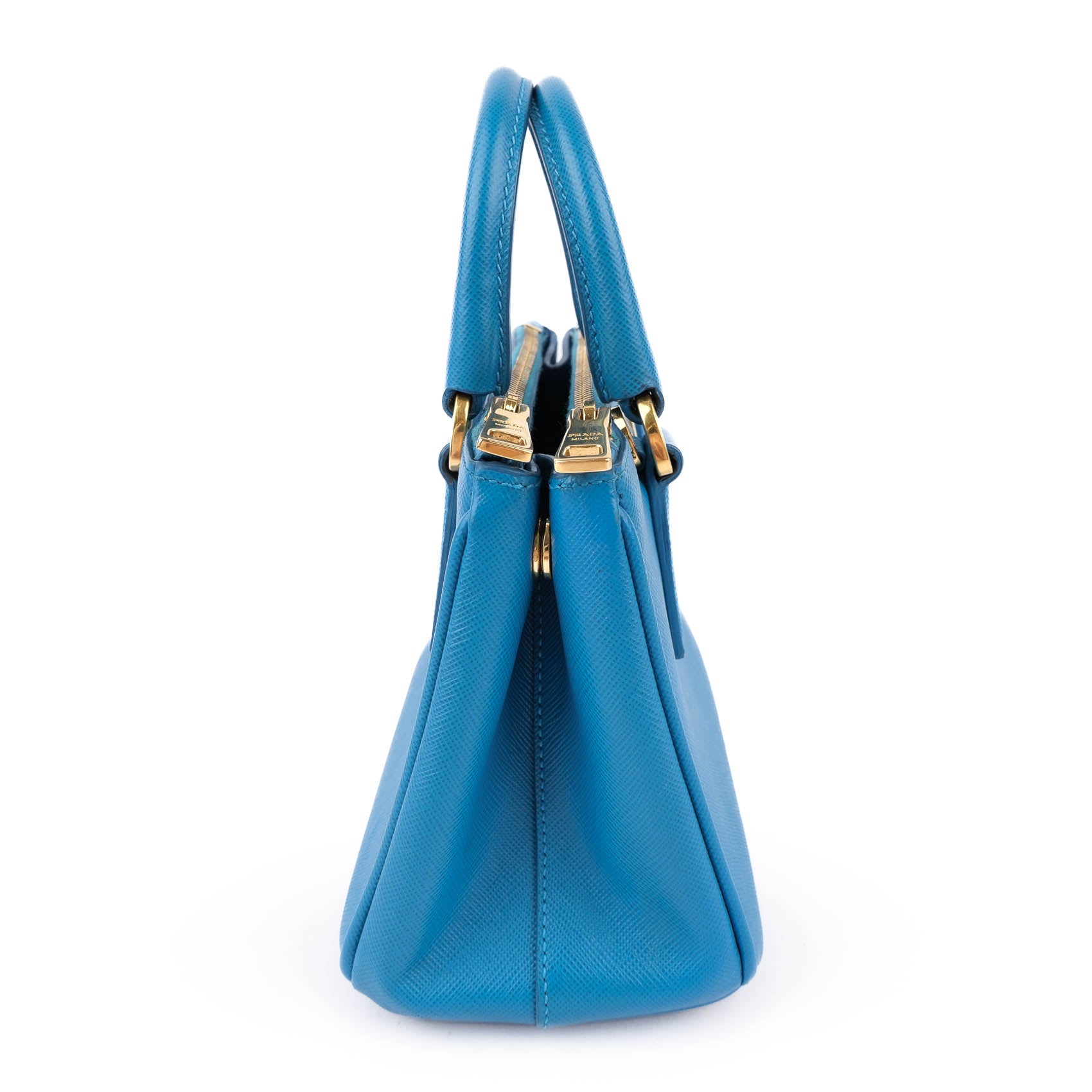 Prada Galleria Saffiano Leather Mini Bag – Vibrant Blue