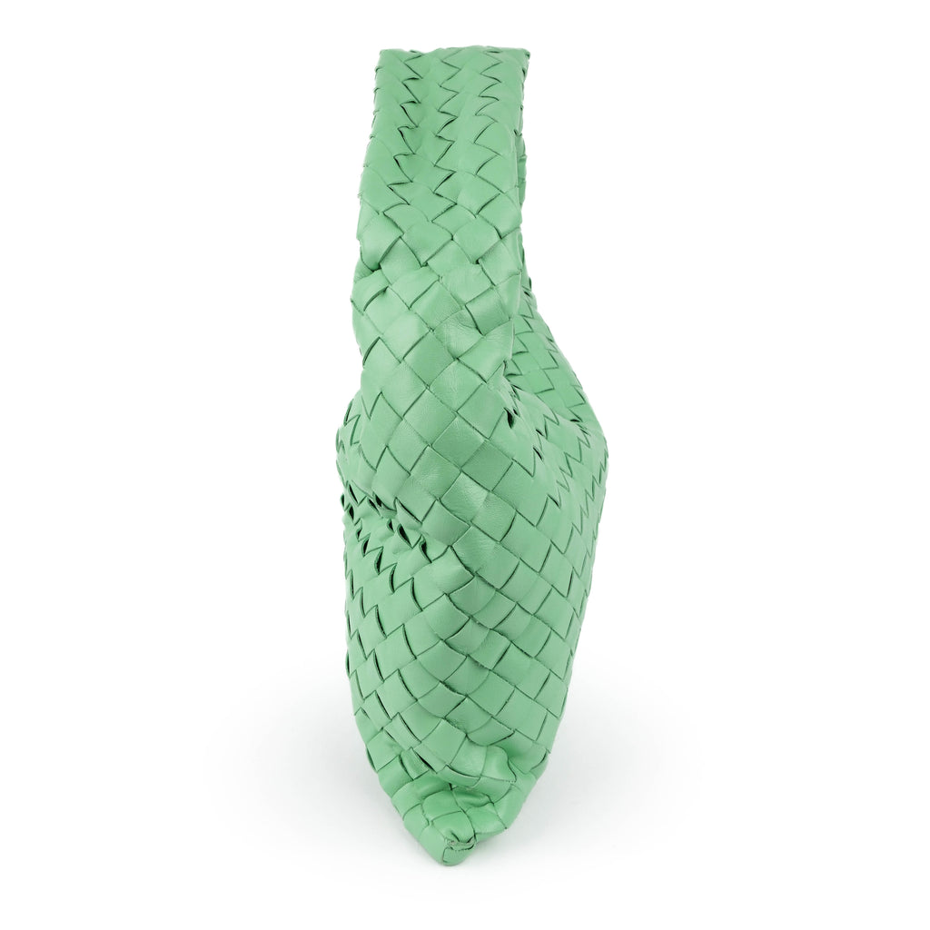 UNUSED ITEM | Bottega Veneta Medium Hop Bag in Intrecciato Leather - Emerald Green