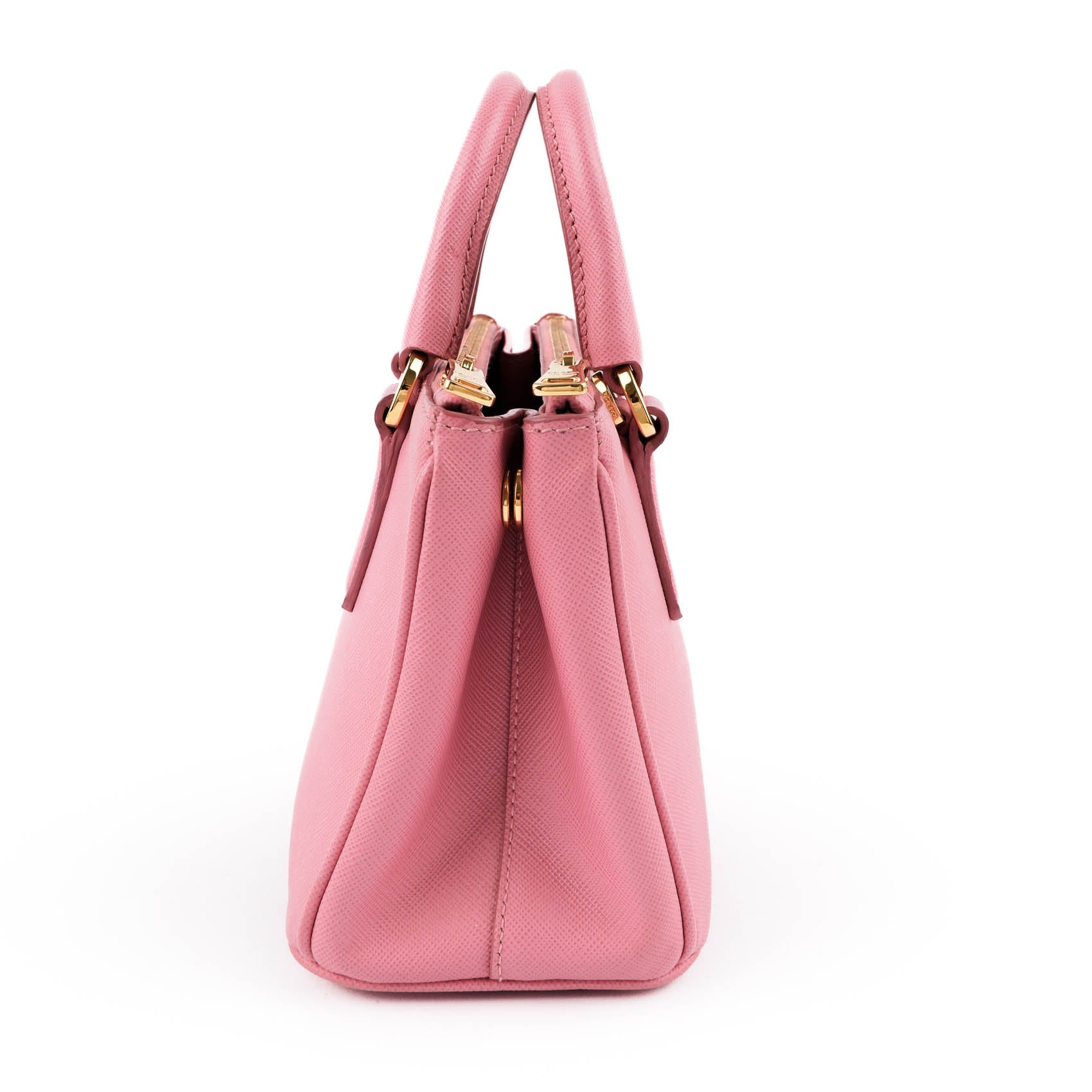Prada Saffiano Lux Leather 2-Way Handbag - Pink