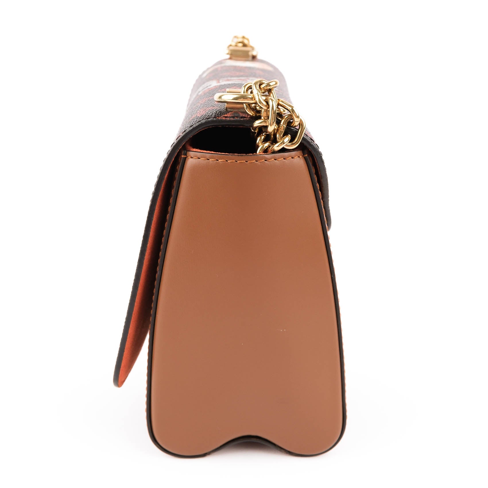 Louis Vuitton Catgram Twist MM Shoulder Bag Monogram Canvas Brown M44408