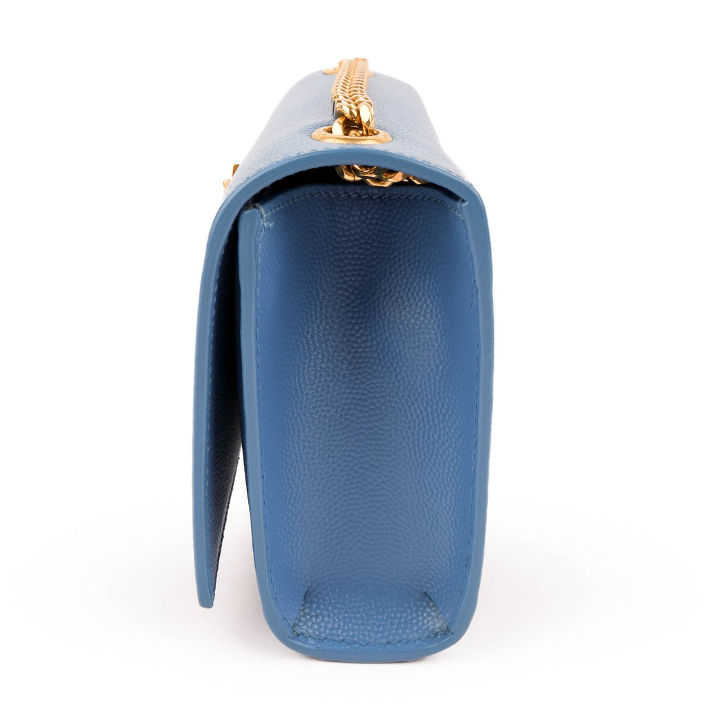 Saint Laurent Monogram Kate Mini Leather Shoulder Bag - Royal Blue